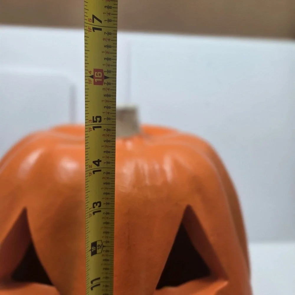 Vintage 1998 Paper Magic Group Jack O Lantern Blow Mold Light Up Pumpkin Lamp...